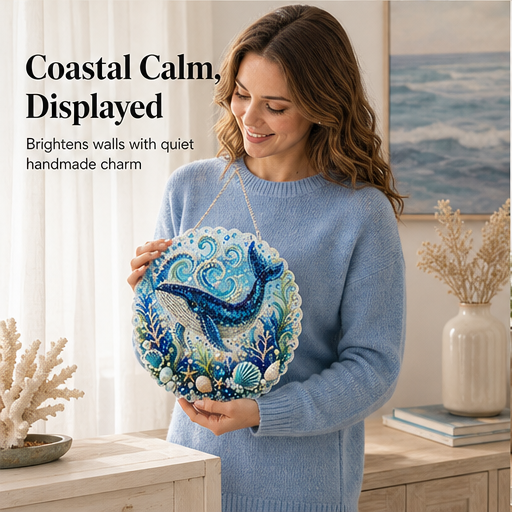 Shellumen – Sparkling Pearl & Gem DIY Coastal Wall Ornament Kit features
