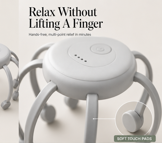 Scalpelle – 8-Head Wireless Scalp Massager with 4 Modes + 50% OFF features