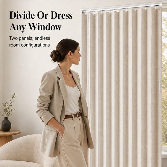 Pleatvale – Drill-Free Magnetic Accordion Folding Door Curtain + 50% OFF features