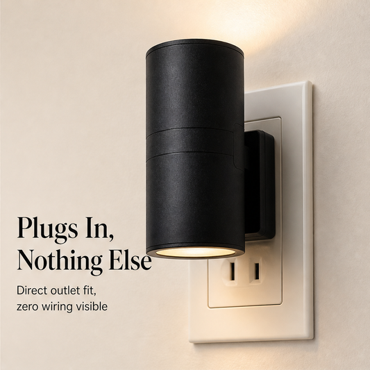 Duskholm – No-Wire Dusk-to-Dawn Plug-In Wall Light + 50% OFF detail