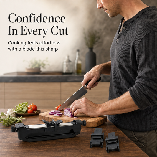 Edgewick – Locked-Angle Diamond Knife Sharpener + 50% OFF features