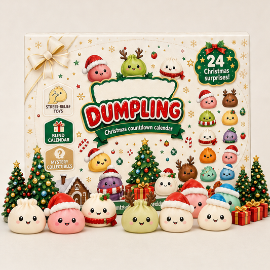 Squishlings – 24-Day Squishy Surprise Christmas Countdown Calendar + 50% OFF Beige