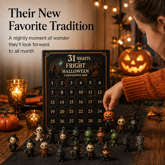 Frightbloom – 31 Nights Hand-Painted Charm Halloween Countdown Calendar + 50% OFF features