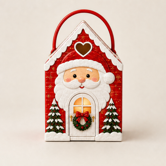 Merribloom – Festive House-Shaped Gift Boxes with Carry Handle + 1+1 FREE Santa