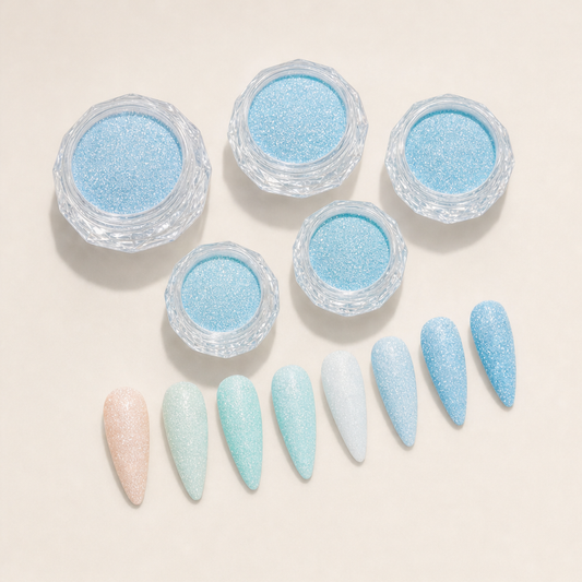Sugarlume – Pastel Sugar-Coated Nail Glitter Set + BUY 1 + PICK 1 FREE COLOR Sky Blue