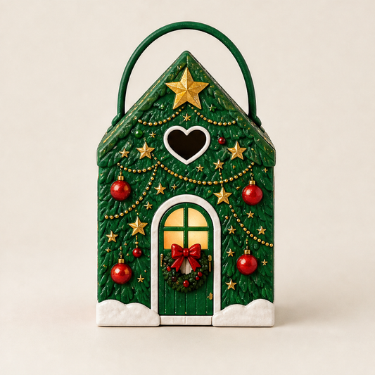 Merribloom – Festive House-Shaped Gift Boxes with Carry Handle + 1+1 FREE Christmas Tree