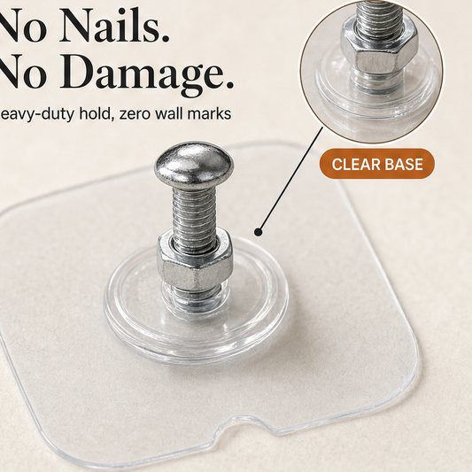 Griplume – No-Drill Heavy-Duty Adhesive Wall Hooks (4-Pack) + 50% OFF features