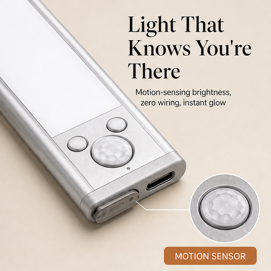 Glowarc – 76-LED Motion Sensor Rechargeable Under Cabinet Light + 50% OFF features