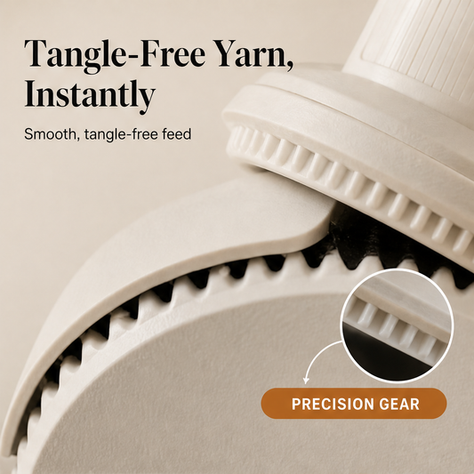 Skeinly – Manual Hand Crank Yarn Winder with Table Clamp + 50% OFF features