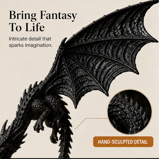 Emberwyrm – Glowing LED Flame 3D Dragon Bookshelf Display + 50% OFF features