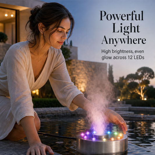 Mistholm – 12-LED Colour Changing Ultrasonic Fog Maker + 50% OFF features