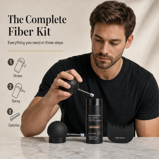 Thickwell – Instant Root Coverage Hair Building Fibres Set + 50% OFF features