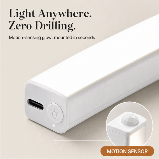Glowmount – Motion Sensor Magnetic Rechargeable LED Light Bar features