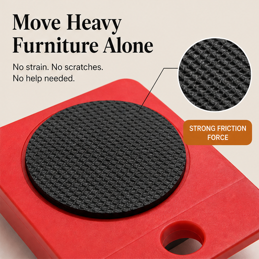 LiftGlide – Lever Lift & 360° Rolling Furniture Mover Set + 50% OFF features