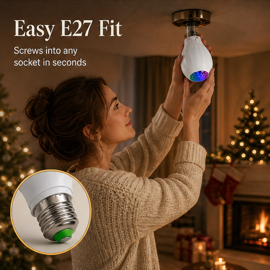 Wintermere – Rotating 16-Pattern Christmas Projector Bulb + 50% OFF features