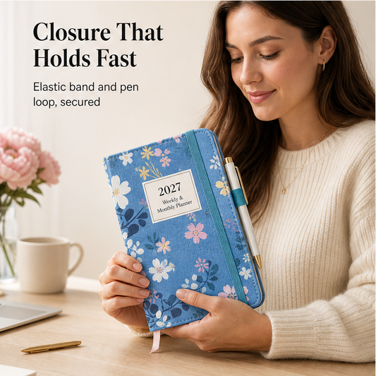 Petalwick – Floral A5 Weekly Planner with Monthly Tabs & Thick Paper + 50% OFF features
