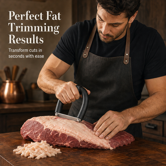 Trimwick – Stainless Steel Fat Trimmer for Meat, Ergonomic U-Grip + 50% OFF features