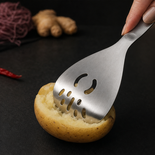 Ladleforge – 5-in-1 Strainer, Masher & Bottle Opener Kitchen Spoon + 50% OFF lifestyle