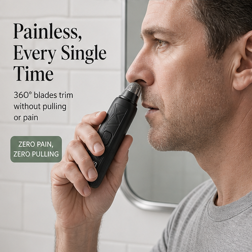 Norvex – Painless 360° Rotary Nose & Ear Hair Trimmer features