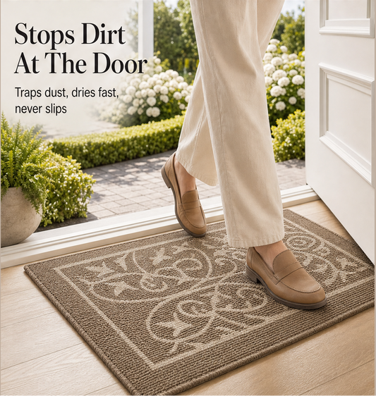Thresholm – Non-Slip Dust-Trapping Front Door Mat + 50% OFF features