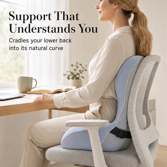 Spinalis – Ergonomic 3D Memory Foam Lumbar Support Cushion + 50% OFF features