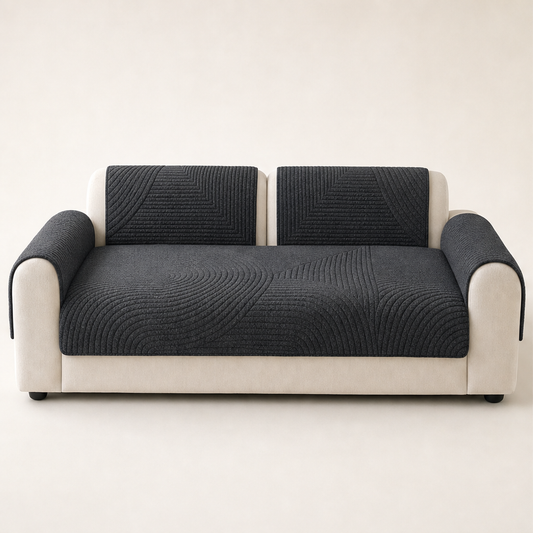 Hearthgrip – Non-Slip Silicone Backed Sofa Cushion Cover + 50% OFF Charcoal