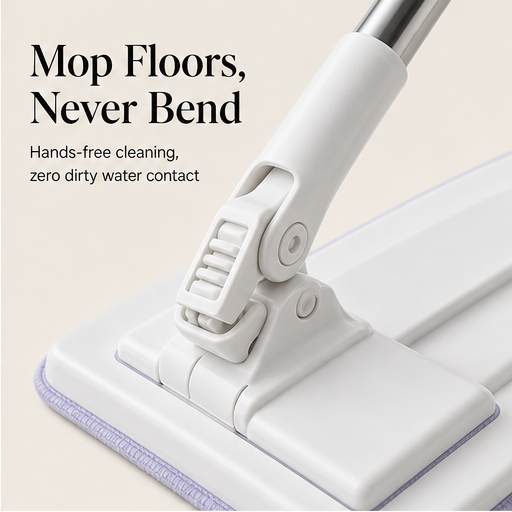 Clenzo – Hands-Free Clamp Mop for Reusable & Disposable Cloths detail