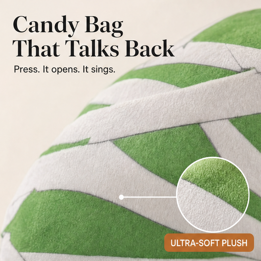 Boonwick – Singing Mummy Plush Trick-or-Treat Backpack + 50% OFF features