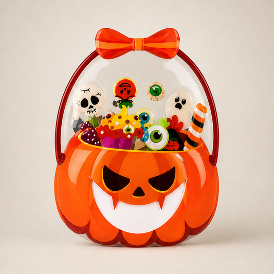 Trickvale – Stand-Up Clear Window Halloween Treat Bags + 1+1 FREE Orange