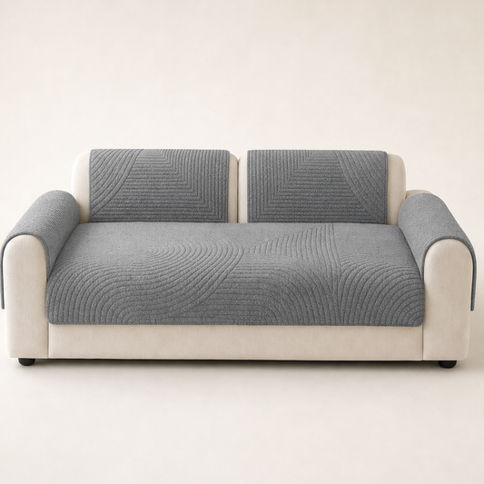 Hearthgrip – Non-Slip Silicone Backed Sofa Cushion Cover + 50% OFF Grey