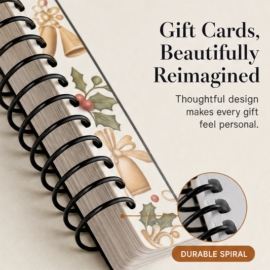 Kringlekeep – Spiral-Bound Santa Gift Card Keepsake Book + 50% OFF features