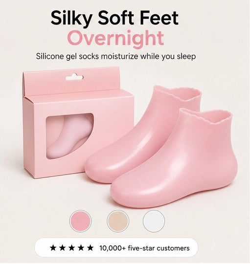 SoleVeil – Moisturizing Gel Spa Socks for Soft, Smooth Feet + 50% OFF
