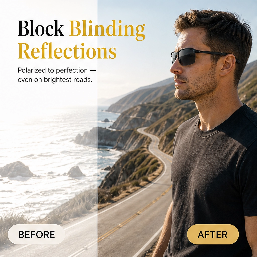 Solvair – Photochromic Polarized Adaptive-Lens Sunglasses + 50% OFF