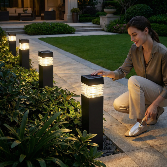 The AuraGlow Solar Ground Lights — Effortless Garden Ambiance + 50% OFF