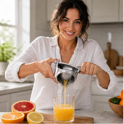 Zestwell – Lever-Press Manual Citrus Juicer with Removable Parts + 50% OFF