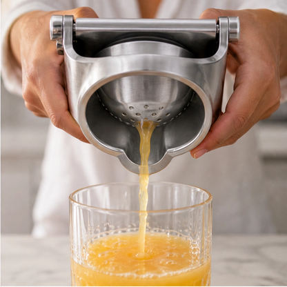 Zestwell – Lever-Press Manual Citrus Juicer with Removable Parts + 50% OFF