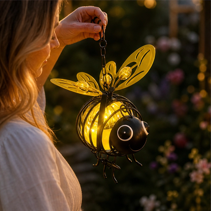 Honeyvale – Solar Hanging Bee Light Garden Ornament + 50% OFF