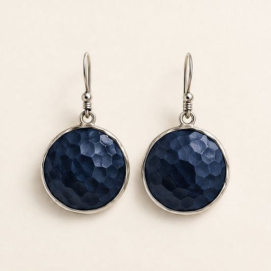 Aurelle – Hammered Metal Drop Earrings, Lightweight Geometric Statement Set + Buy 1 GET 1 FREE