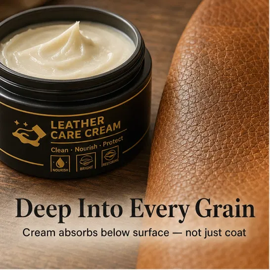 Hidewell – Clean, Nourish & Protect All-in-One Leather Care Cream with Sponge + 50% OFF