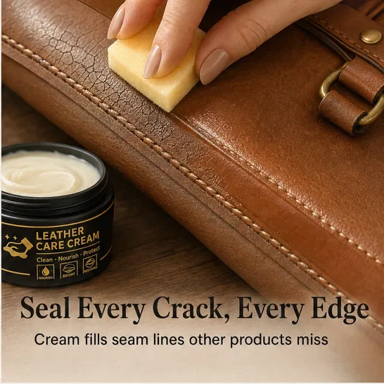 Hidewell – Clean, Nourish & Protect All-in-One Leather Care Cream with Sponge + 50% OFF
