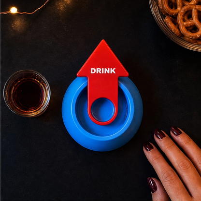 Spindare – Instant Flick-to-Spin Party Drinking Game with Shot Glass + 50% OFF