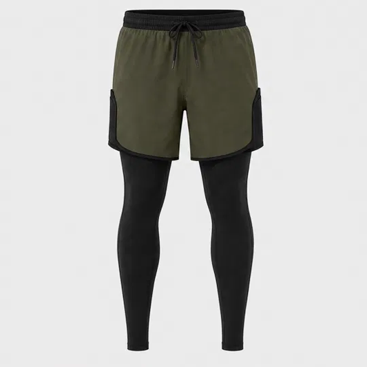 Strydex™ – 2-in-1 Compression Running Tights with Built-In Shorts & Hidden Phone Pocket + 50% OFF