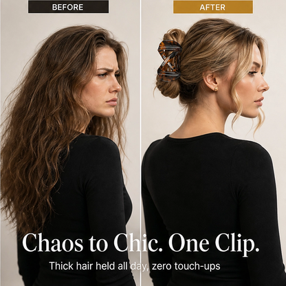 Tressa – Figure-Eight Secure-Hold Tortoiseshell Hair Jaw Clip + 1+1 FREE