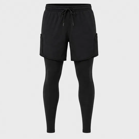 Strydex™ – 2-in-1 Compression Running Tights with Built-In Shorts & Hidden Phone Pocket + 50% OFF