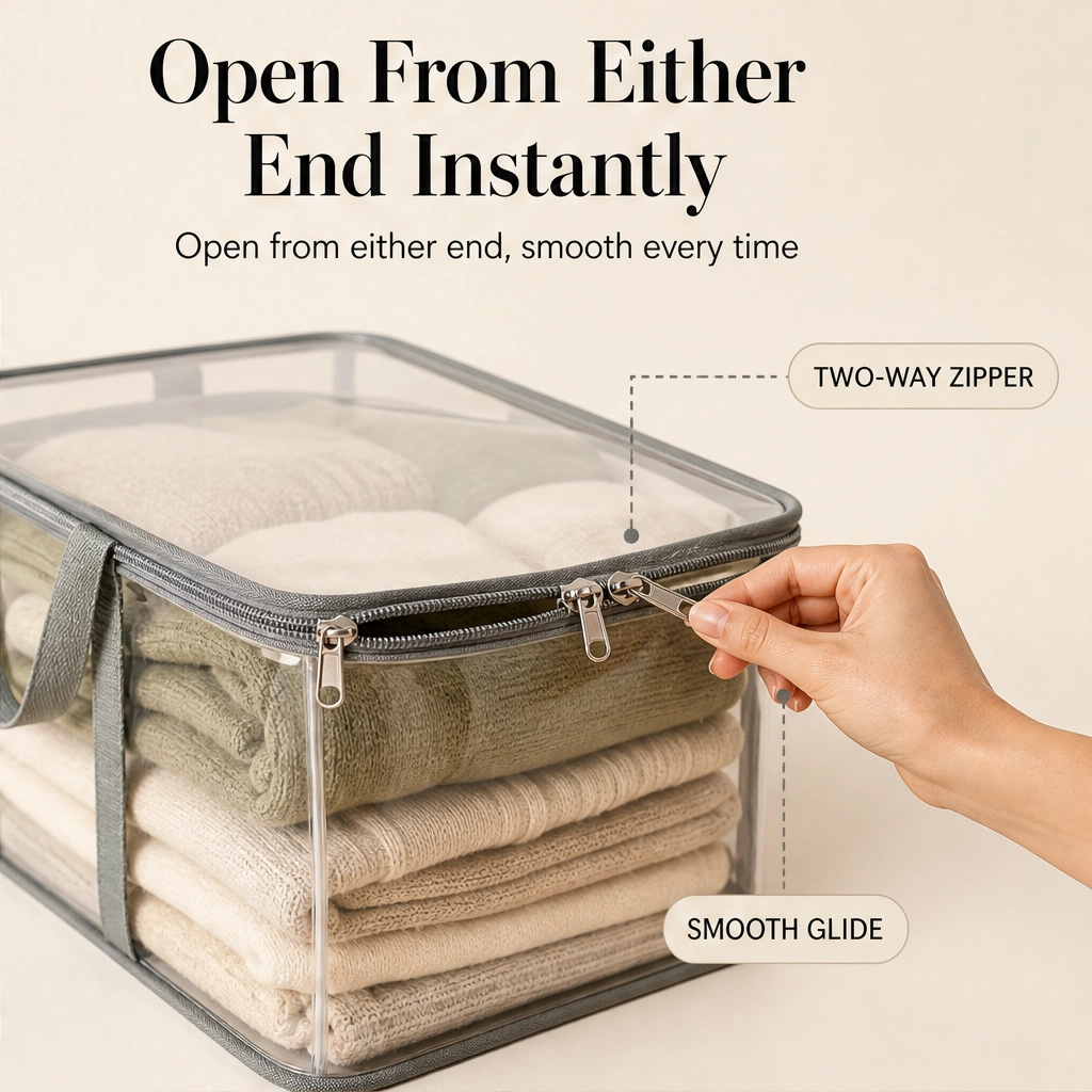Stackholm™ – Clear Heavy-Duty Stackable Storage Bag for Clothes, Bedding & Moving + 50% OFF