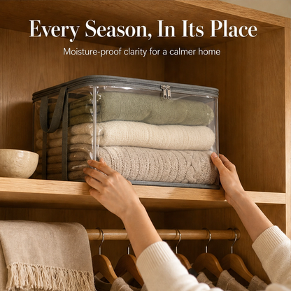 Stackholm™ – Clear Heavy-Duty Stackable Storage Bag for Clothes, Bedding & Moving + 50% OFF