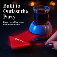 Spindare – Instant Flick-to-Spin Party Drinking Game with Shot Glass + 50% OFF