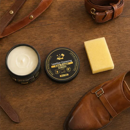 Hidewell – Clean, Nourish & Protect All-in-One Leather Care Cream with Sponge + 50% OFF