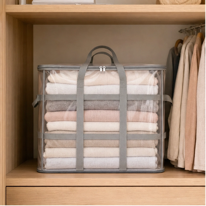 Stackholm™ – Clear Heavy-Duty Stackable Storage Bag for Clothes, Bedding & Moving + 50% OFF