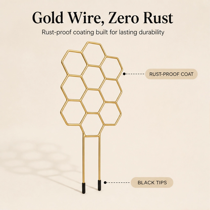 Vinecroft™ – Stackable Honeycomb Plant Trellis for Climbing Houseplants + 50% OFF